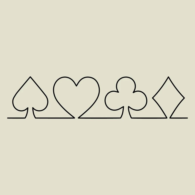 Minimalistisches Karten-Design | einfarbig