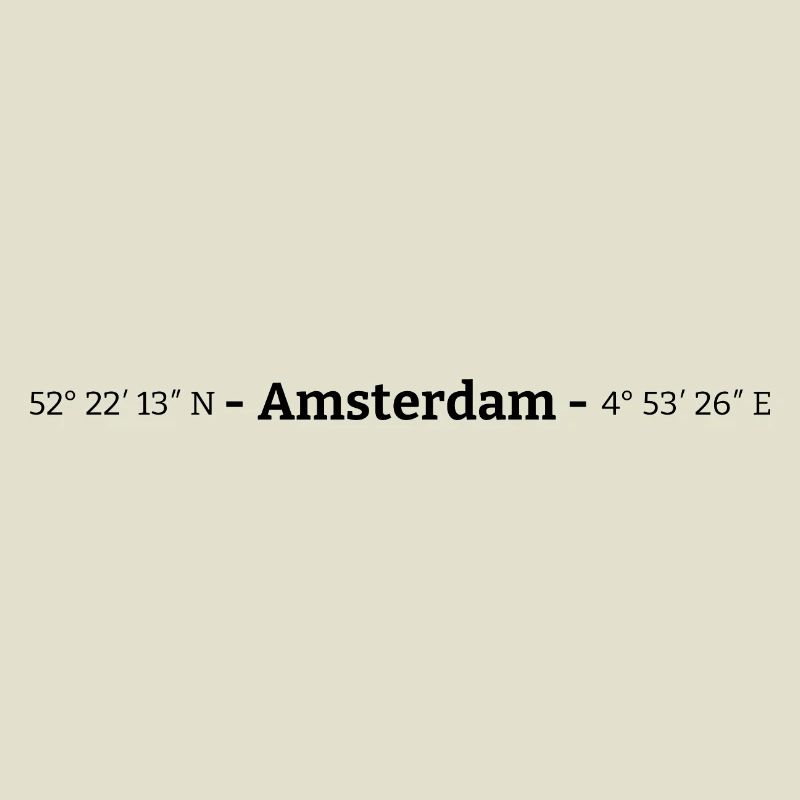 Coordinates Amsterdam