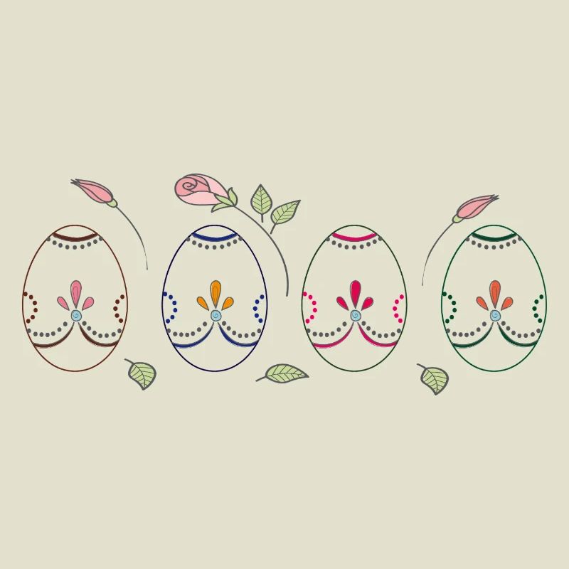 colorful Easter eggs