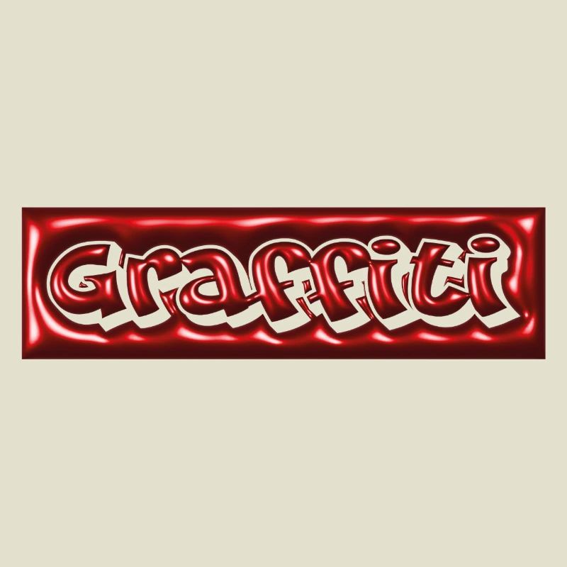 Bulle de graffiti 3D