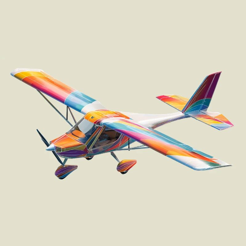 RC Rainbow Airplane Pattern