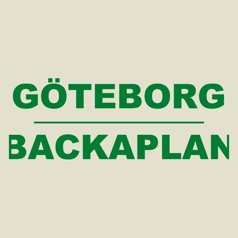 Göteborg Backaplan – Design vert-noir