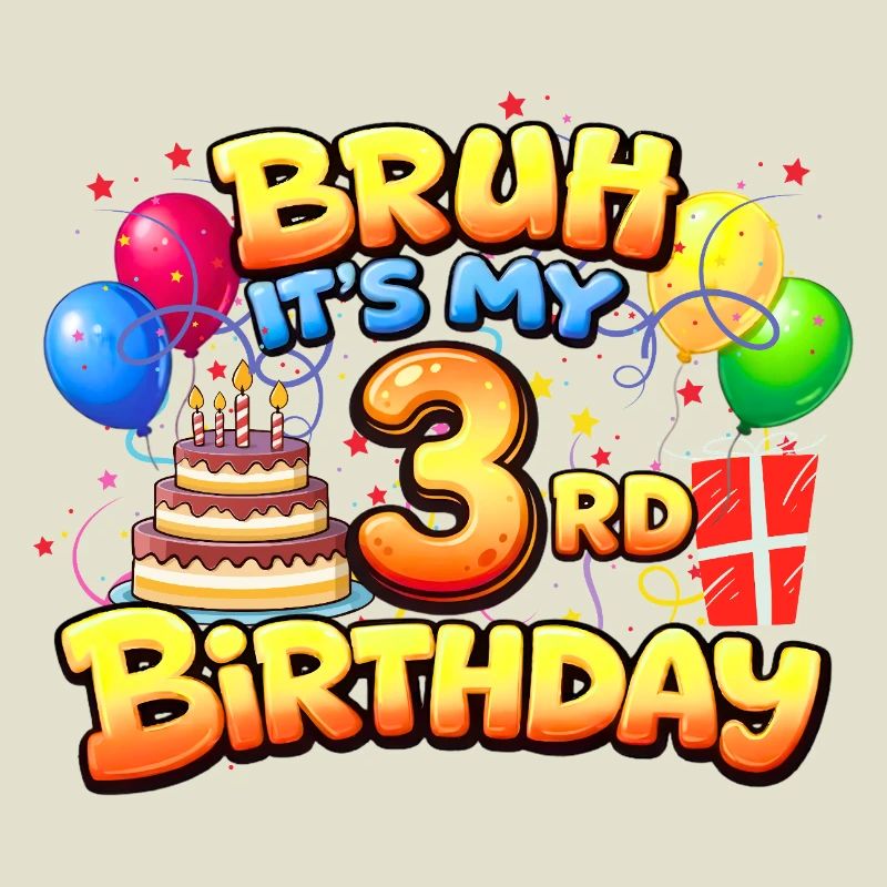 3. Geburtstagsshirt 3. Geburtstagsgeschenk Junge Mädchen 3.