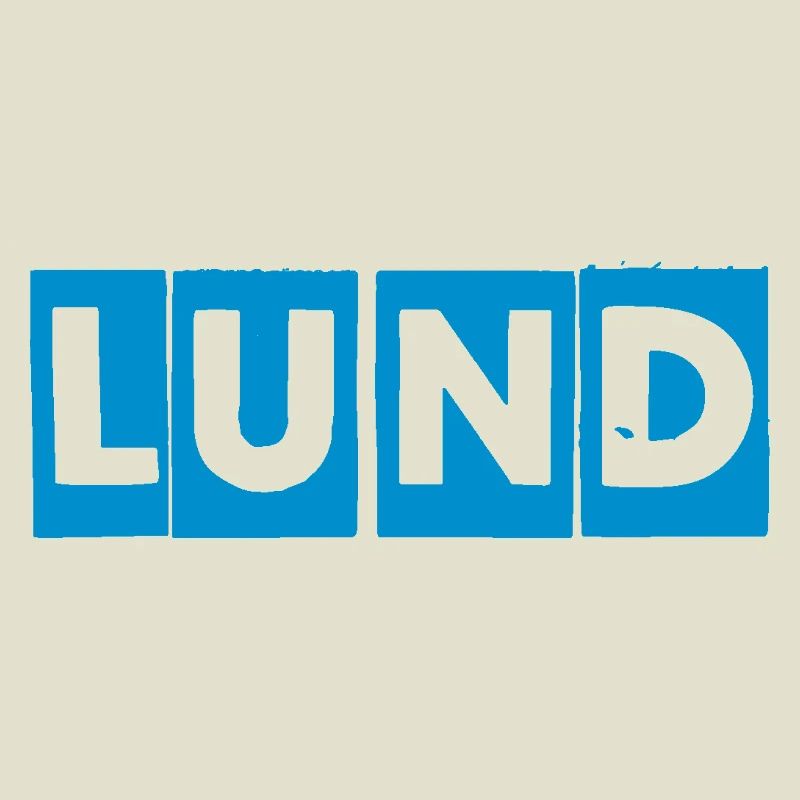 Lund – Blue Text Design