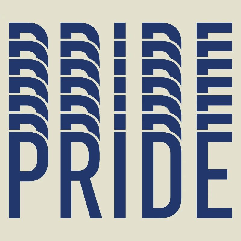 Blue Pride Geometric Pattern