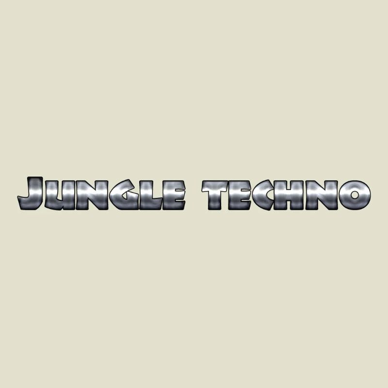 Lebendiger Dschungel-Techno-Druck