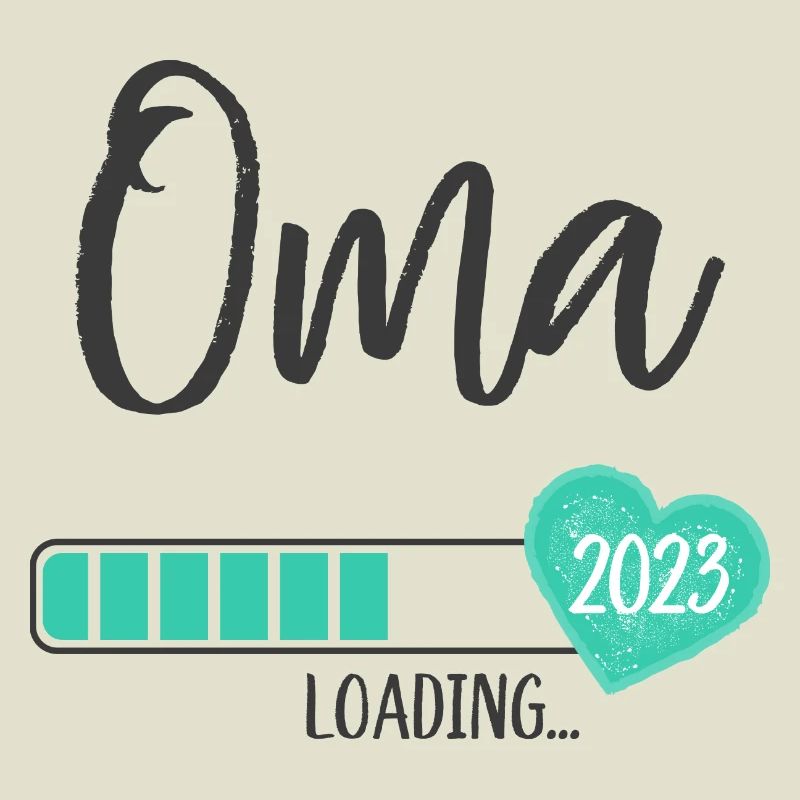 Oma Loading 2023 Herz Junge Werdende Großmutter