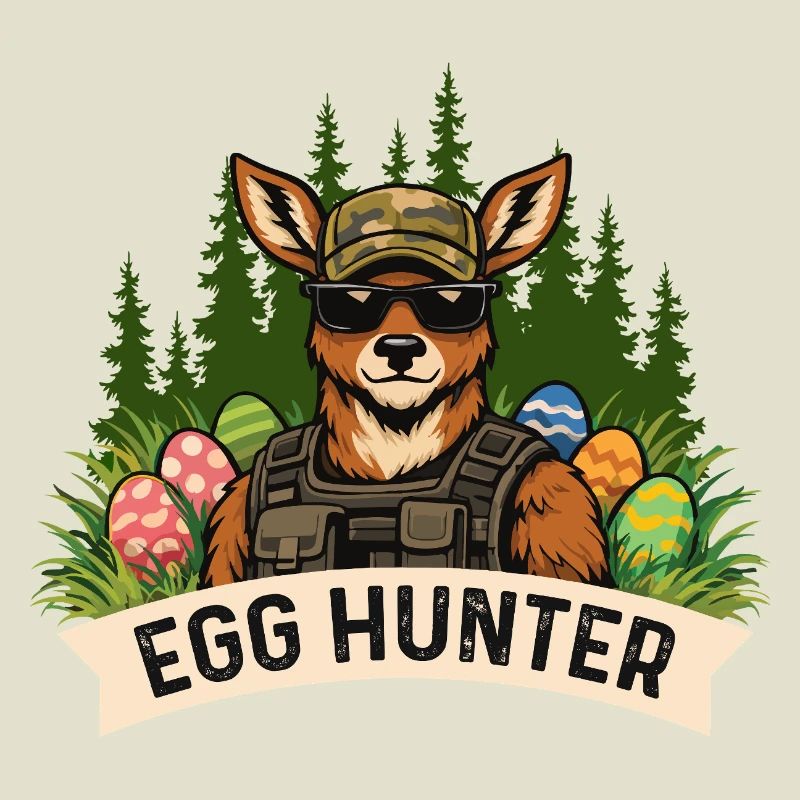 Egg Hunter Osterhase Frühling Eierfärben