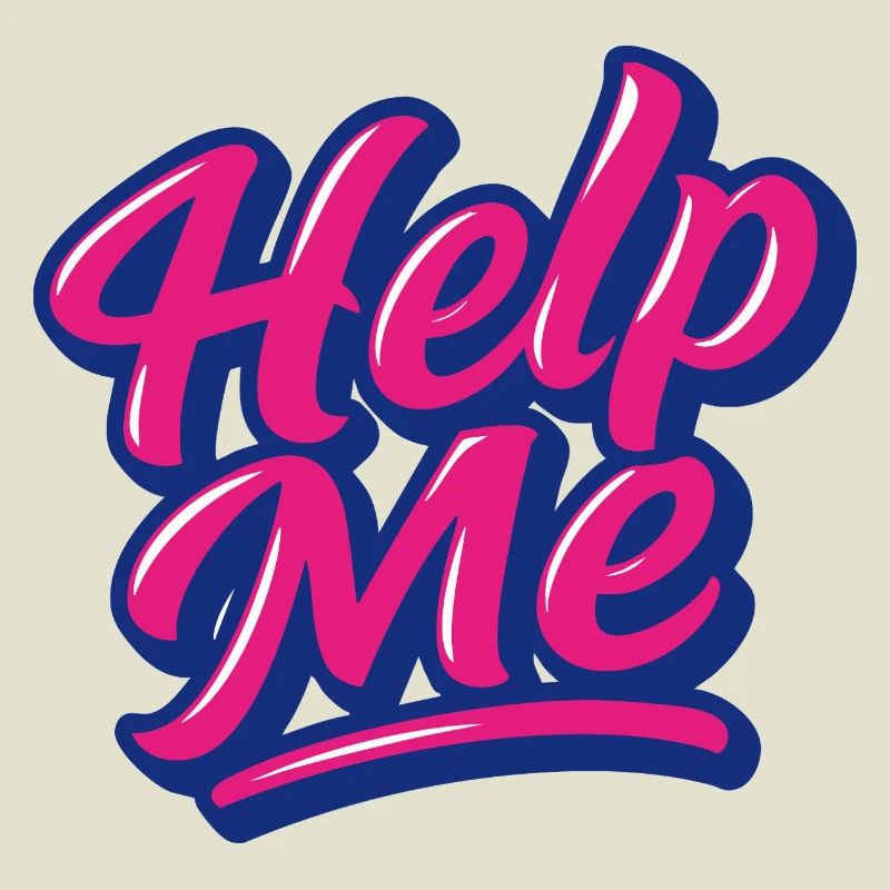 Help Me Neon Script