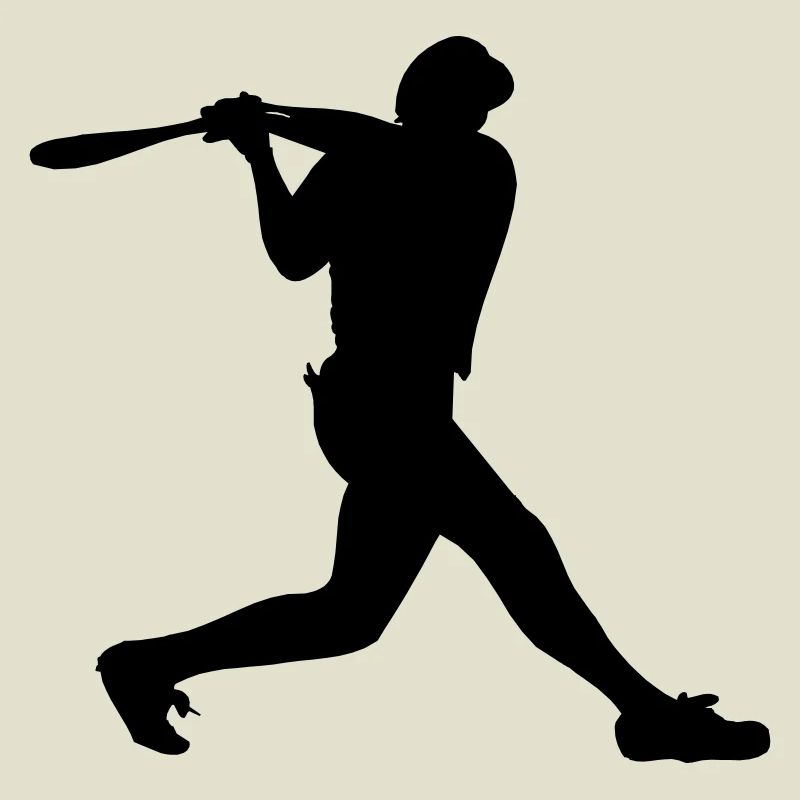 Baseball-Mann Junge mit Helm auf Strikes
