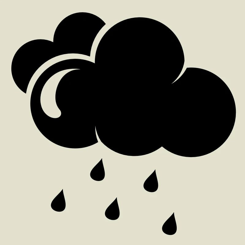Cloud with rain drops