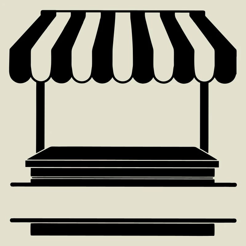 Logo de l’étal de marché transparent