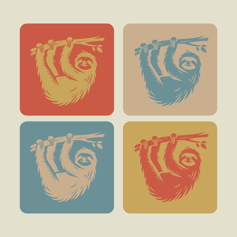Relaxed sloth – take it easy