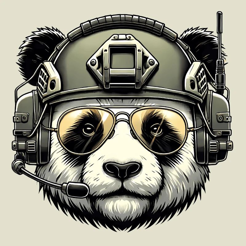 Panda Military Army Design