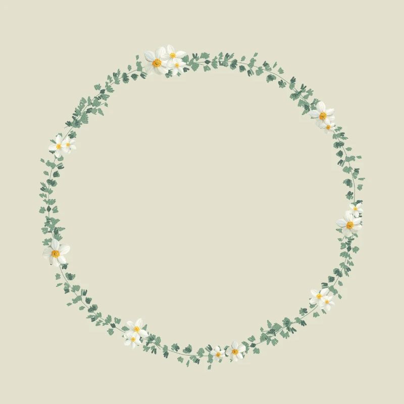 Eucalyptus wreath with small. Flowers, customizable