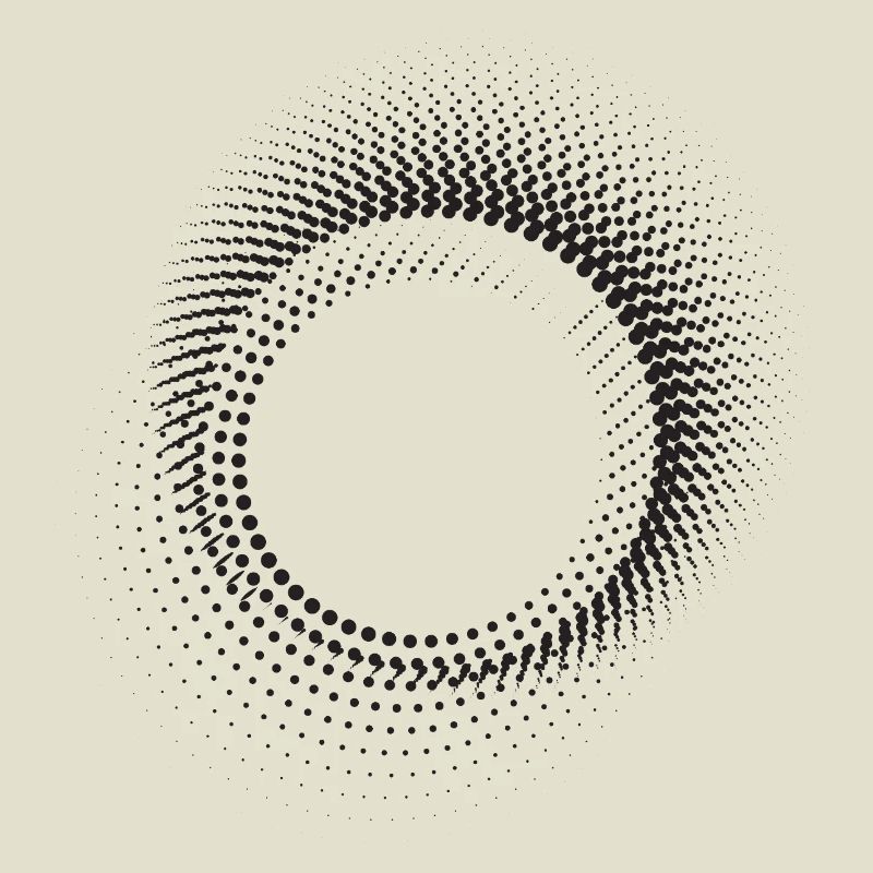 Halo Dot Ring Pattern