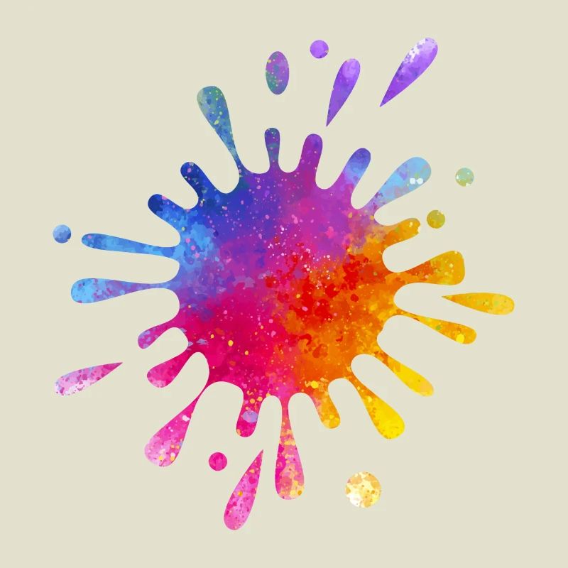 Éclaboussure de couleur colorée - Aquarelle dégradée