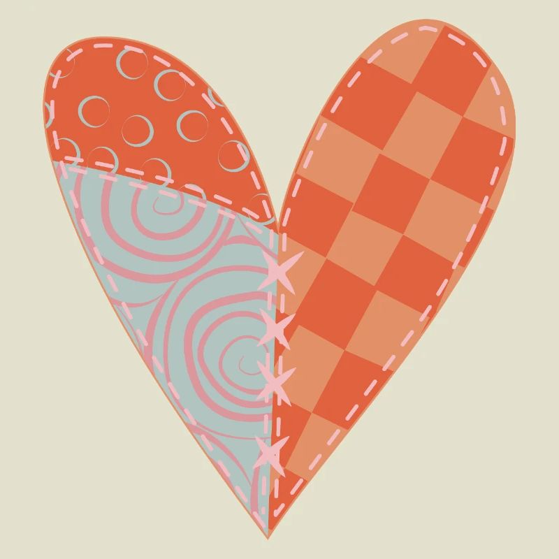 Patchwork Herz Nr 5