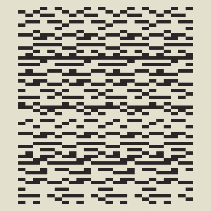 Noir Stripe pixellé Glitch Grid