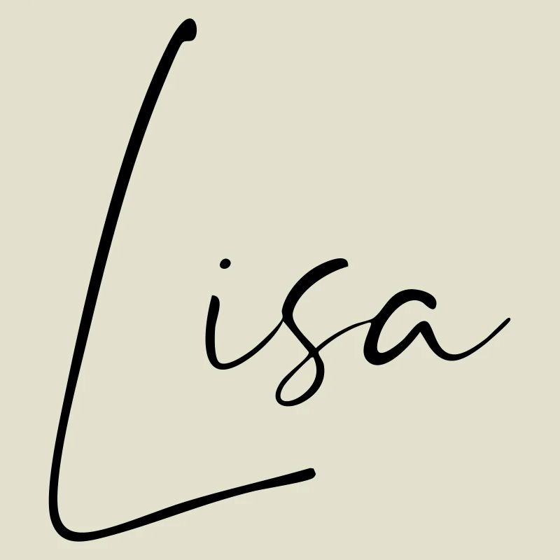 Lisa / Conception du nom de l’écriture manuscrite