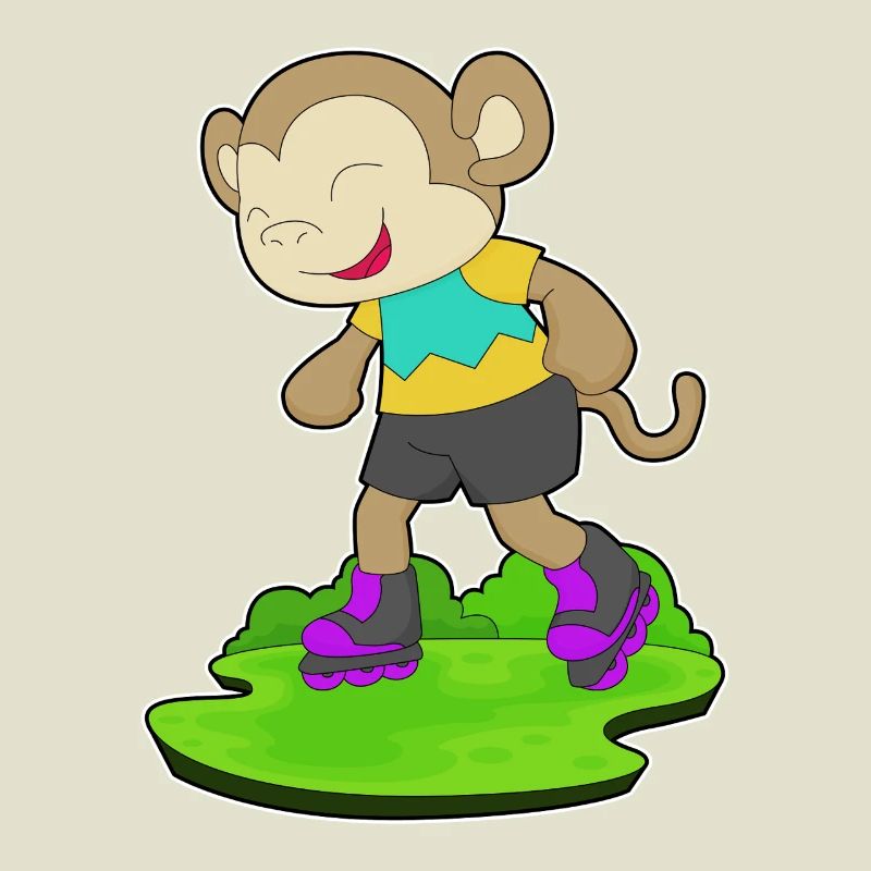 Monkey inline skating inline skates sport