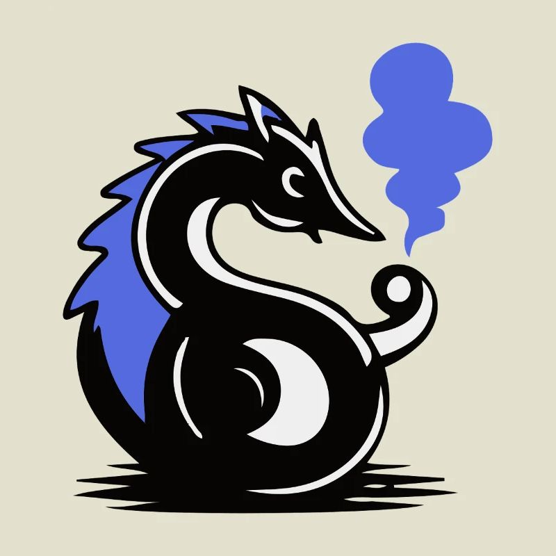 Blauer Glut-Seepferdchen