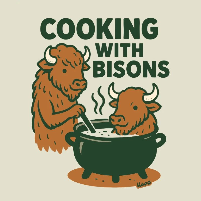 Cuisiner avec les bisons