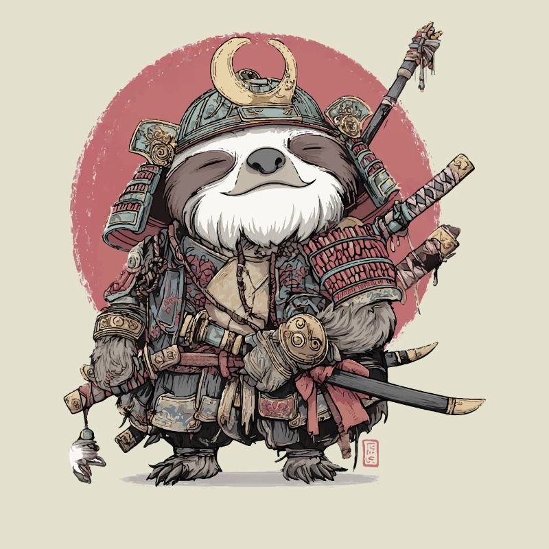 Faultier-Samurai-Rüstung