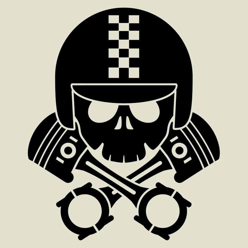 schädel helm kolben