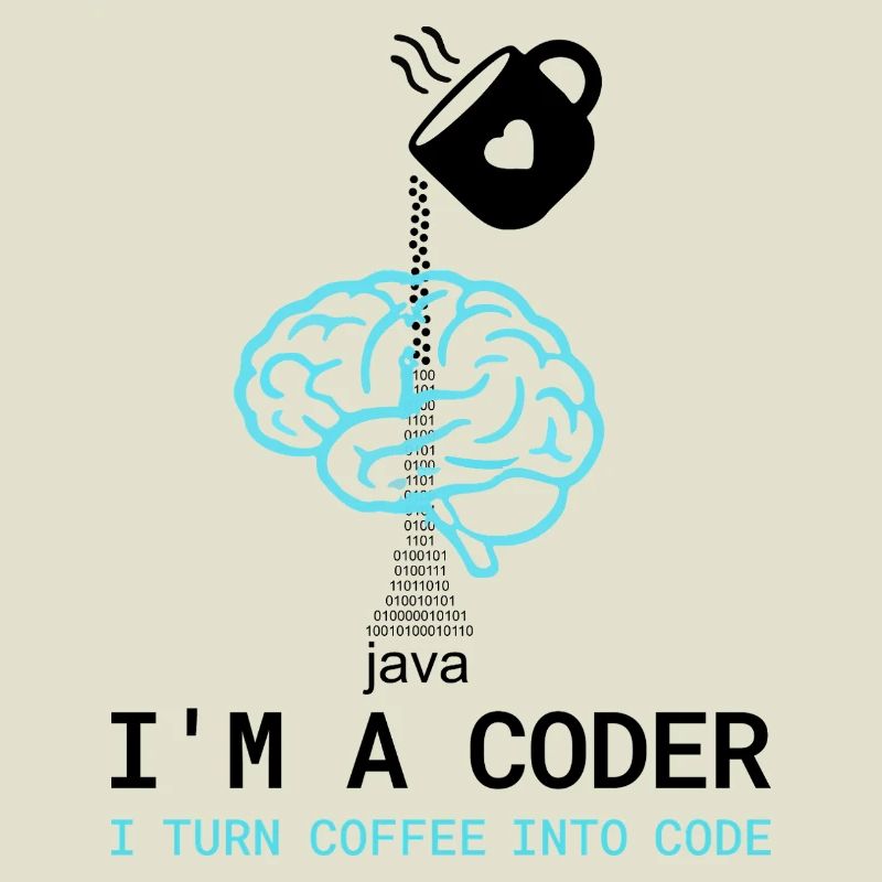 T-shirt Coder : Du café dans le code – Nerdy Programmie