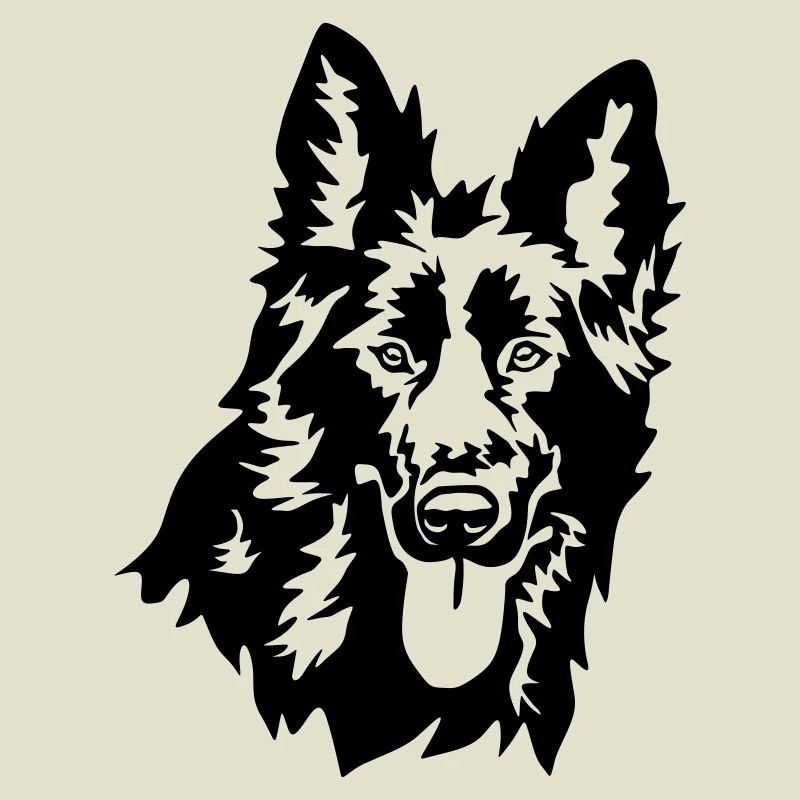 German shepherd head