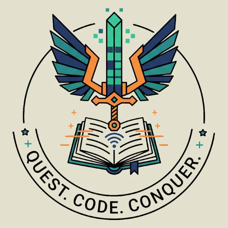 Quest. Code. Conquer Emblem