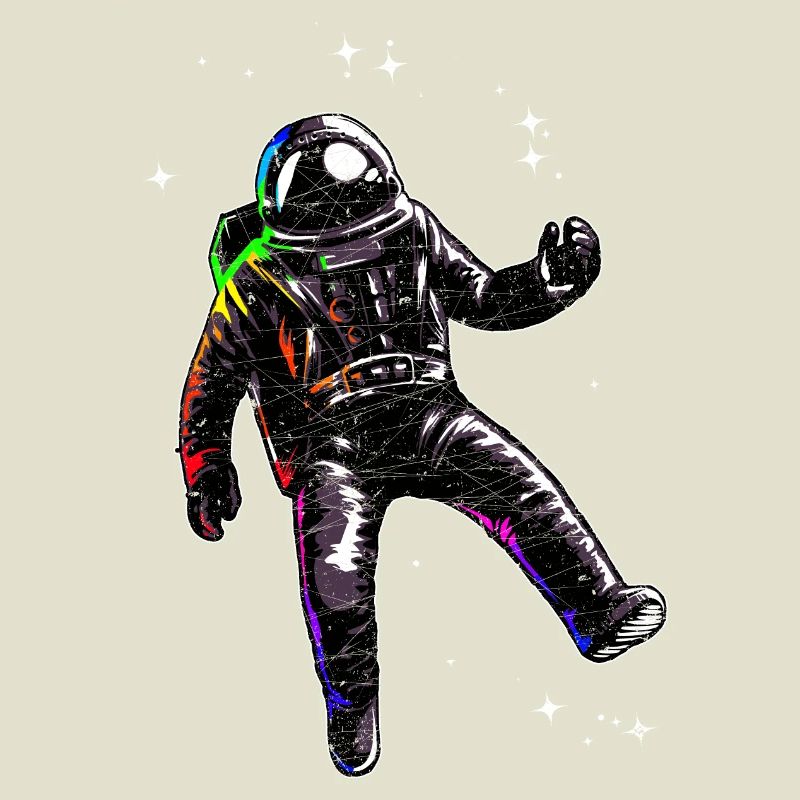 L'astronaute flotte dans l'espace