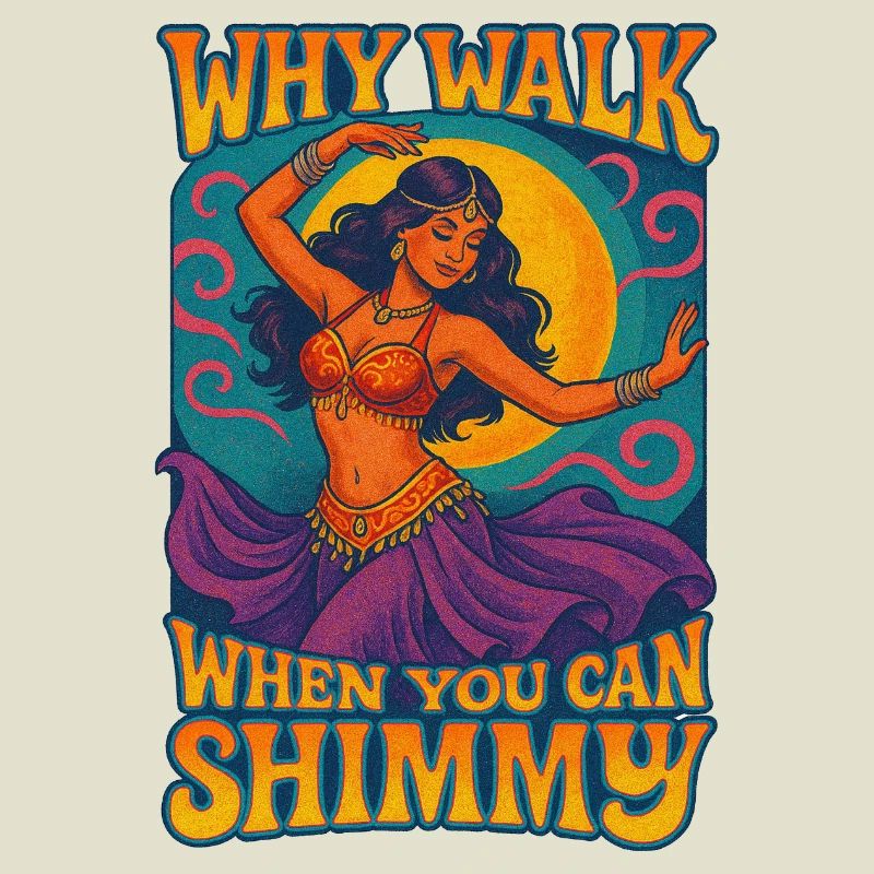 Affiche de motivation pour danseuse orientale