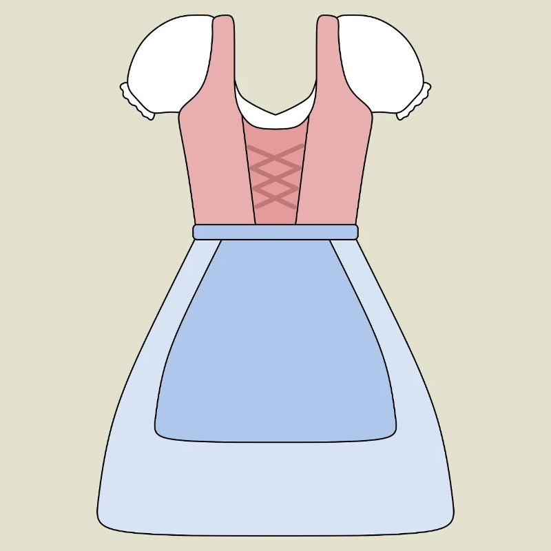 Traditionelles bayerisches Dirndl Design