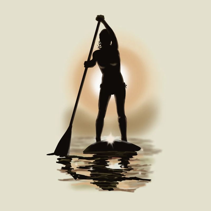 paddle boarding