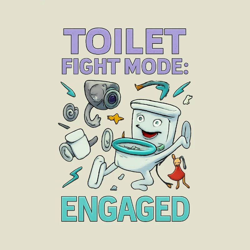 Toilettenkampf-Modus – Absurdes Hirnfäule-Design