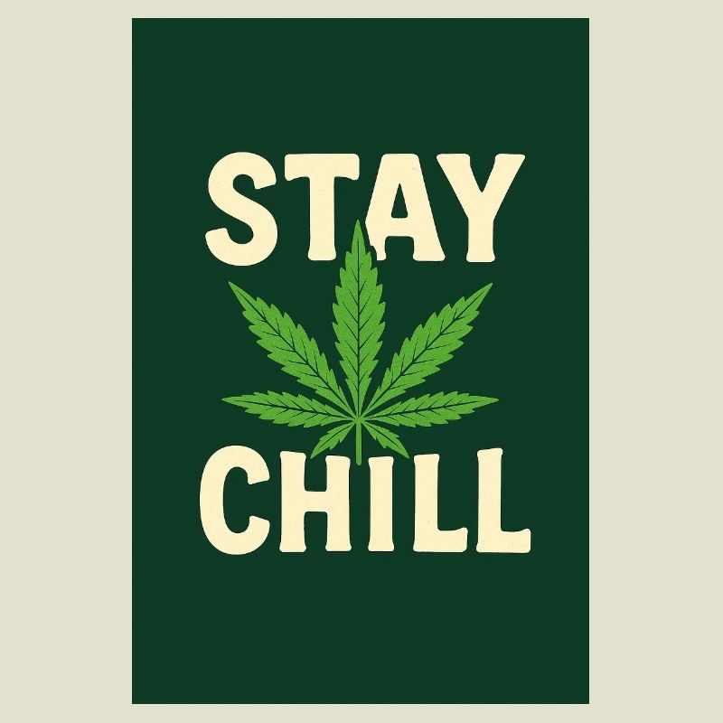 Stay Chill Cannabis Leaf
