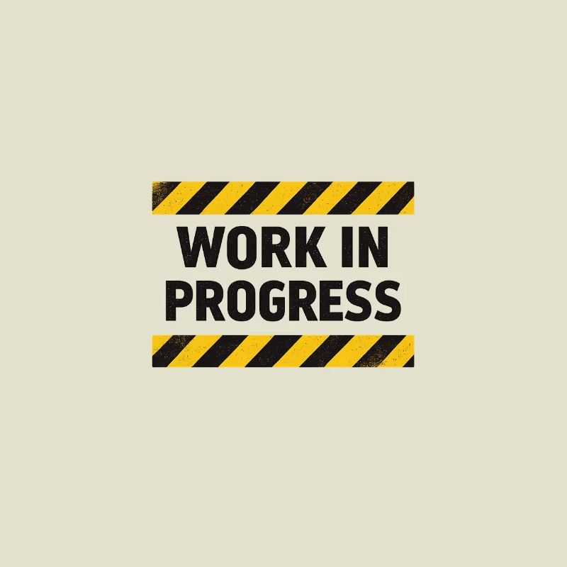 Progress in progress – warning tape