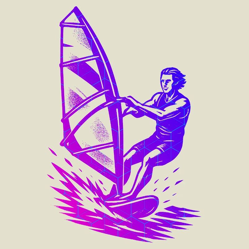 Clean Windsurfing Artwork for Windsurf