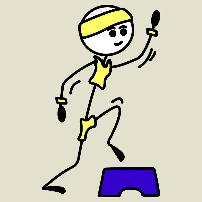 Schritte oder Aerobic Mädchen Trainingsübung