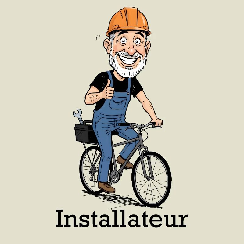 Construction Worker Bicycle Hero
