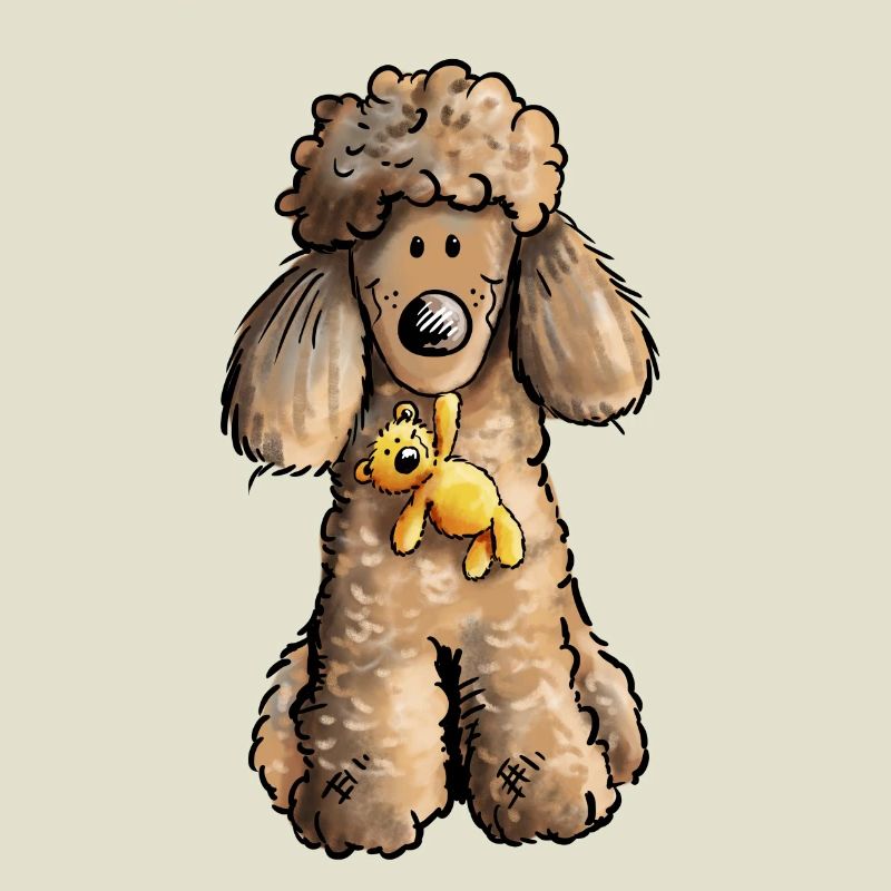 Pudel mit Teddy