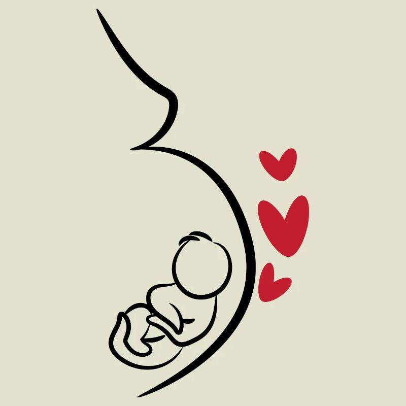 Bébé Ventre Grossesse Coeur Mère Enceinte