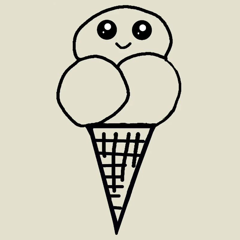 Eis Eiswaffel Eistüte Eiscreme Eiskrem