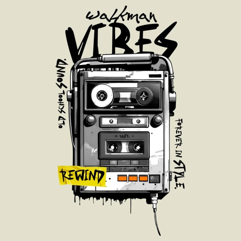 Graffiti de cassette rétro