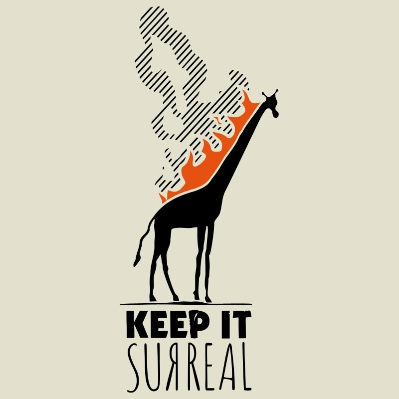 Keep it Surreal Giraffe Statement Kunst Humor