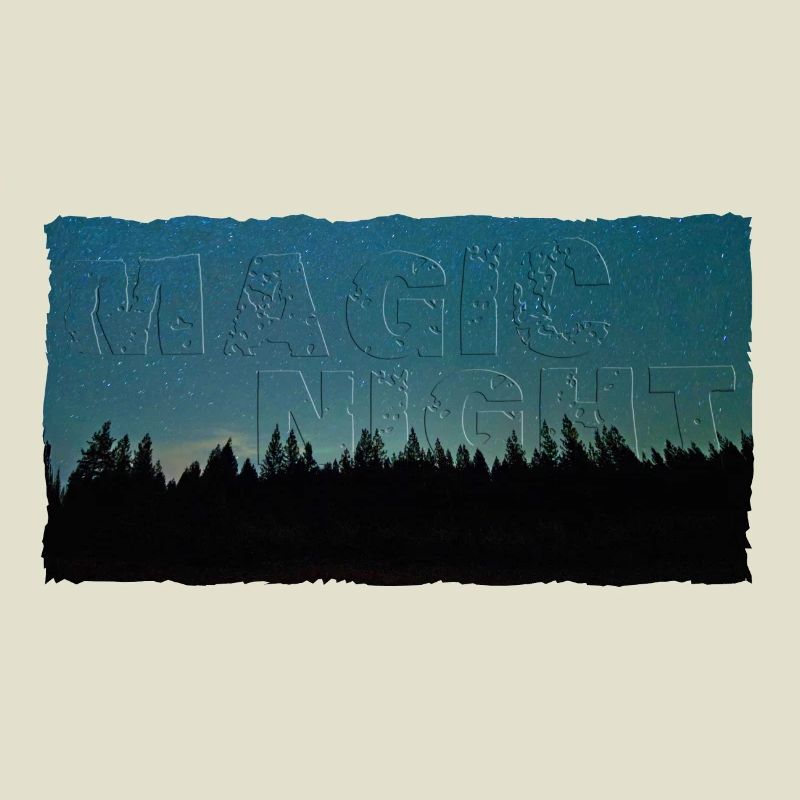 Magic Night | Nachthimmel mit Wald (2. Upload)