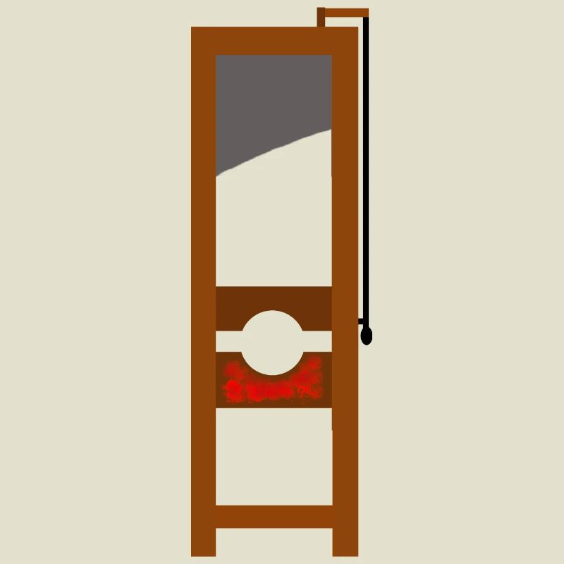 Guillotine case échafaudé exécution horreur