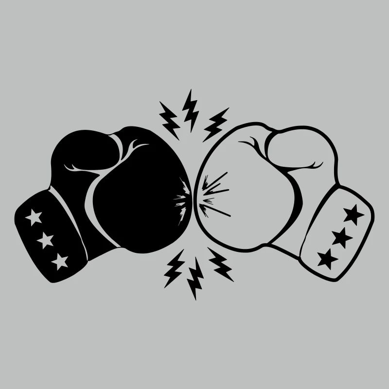 Boxboxhandschuhe Kontakt mit Blitz